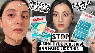 How to PROPERLY USE Hydrocolloid Bandaids  Stop using Hydroseal Bandaids like this [upl. by Kiraa]