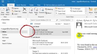 How to create archive folder in Outlook [upl. by Culbert]