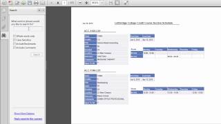 Lethbridge College Course Timetables [upl. by Oaoj]