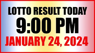 Lotto Result Today 9pm Draw January 24 2024 Swertres Ez2 Pcso [upl. by Supmart471]