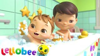 Bath Song  Boo Boo Kids  Nursery Rhymes amp Kids Songs  Lellobee [upl. by Ettevey]