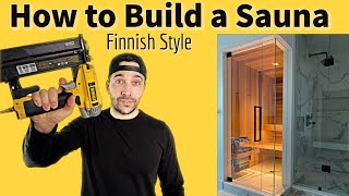 How to build a Sauna Finnish Style  Cost to Build [upl. by Creedon822]