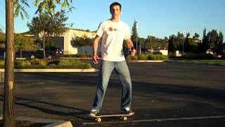 An Exercise to Increase Beginner Balance on a Skateboard [upl. by Yentihw]