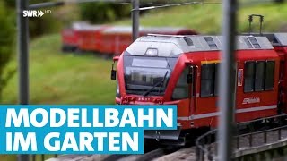 Modelleisenbahn nach besonderem Vorbild Die Rhätische Bahn im eigenen Garten [upl. by Arun]