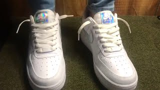 HOW TO LACE NIKE AF1 LOOSELY  THE BEST WAY [upl. by Shandy]