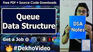 Queue Data Structure in Hindi [upl. by Pascoe]