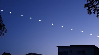 STARLINK satellites train seen from earth  Elon Musk SpaceX starlink sighting [upl. by Cirillo]