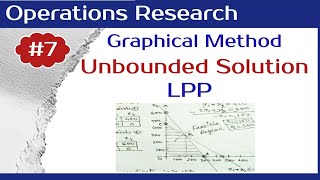 Unbounded solution in Graphical method  LPP  Lecture07 [upl. by Harvey]