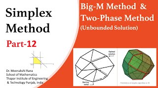 Simplex Method  Part 12 Big M amp Two Phase Method  Unbounded Solution [upl. by Vonny]