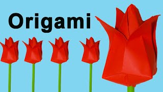 Como Hacer Flores De Papel Origami Fácil [upl. by Schreiber]