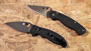 Spyderco Manix 2 vs Paramilitary 2 VLog Thursday HeadtoHead [upl. by Liew]