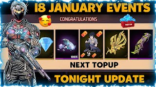 FREE FIRE NEXT TOPUP EVENT  NEXT TOPUP EVENT  FREE FIRE 18TH JANUARY NEW EVENTS  NEXT EVO GUN [upl. by Amlev141]