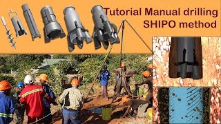 Tutorial manual borehole drilling SHIPO method [upl. by Aokek]