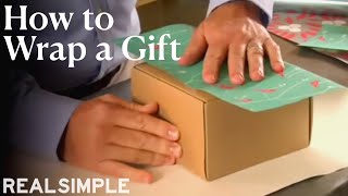 How to Wrap a Gift  Real Simple [upl. by Trini]