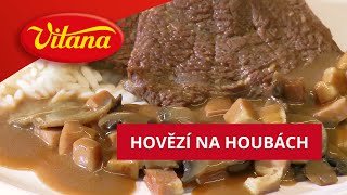 Recept na hovězí na houbách [upl. by Erdnaed]