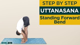 Uttanasana Standing Forward Bend Pose Benefits by Yogi Sandeep  Siddhi Yoga [upl. by Stralka286]