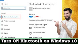 GUIDE How to Turn ON Bluetooth on Windows 10 Very Easily [upl. by Ibur]