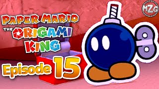 Paper Mario The Origami King Gameplay Part 15  Bobomb Explodes Scorching Sandpaper Desert [upl. by Alegnatal]