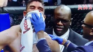 BRUTAL KO Alistair Overeem LIP INJURY [upl. by Rollo]