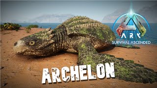 Taming An Archelon  Ark Survival Ascended [upl. by Airottiv]