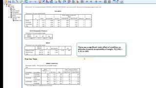 univariate ANOVA in SPSS [upl. by Anelys]