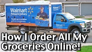 How I Order All My Groceries Online Walmart Grocery Delivery [upl. by Rayham]