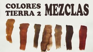 EL MARRÓN MEZCLAS EXACTAS COLORES TIERRA 22 [upl. by Nerrat]