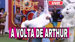 BBB22 AO VIVO  ARTHUR AGUIAR SAI DO QUARTO SECRETO E VOLTA PARA A CASA DO BIG BROTHER AS 13 HORAS [upl. by Akenna805]