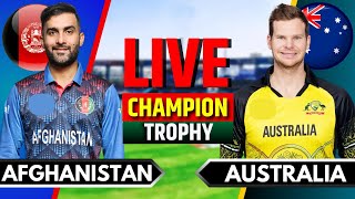 Afghanistan vs Australia Match 10  Live Cricket Match Today  AFG vs AUS  Champions Trophy [upl. by Yur]