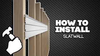 How to Install Proslat Slatwall [upl. by Adnaw]