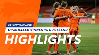 Highlights OranjeLeeuwinnen  Duitsland 2422021 [upl. by Benedicta]