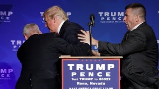 Donald Trump rushed off stage during rally in Nevada [upl. by Levram706]