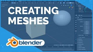 Creating Meshes  Blender 280 Fundamentals [upl. by Llenyt]