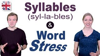 Syllables and Word Stress  English Pronunciation Lesson [upl. by Thomasina543]