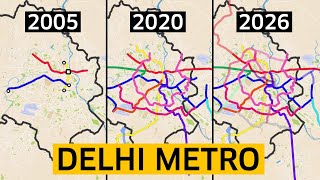 How Delhi Metro Became Indias Largest Metro Network [upl. by Phia]