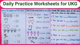 UKG English worksheets  9  daily practice Worksheets  English worksheets  ukg class  Eng Teach [upl. by Anselme460]