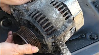 how to fix a SEIZED alternator Quick Fix [upl. by Diaz94]