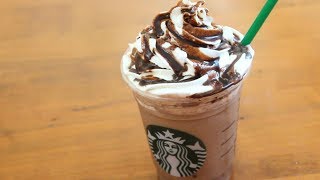 Starbucks Double Chocolate Chip Frappuccino  4 ingredients [upl. by Binnings291]