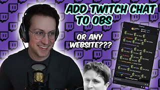 HOW TO ADD TWITCH CHAT TO OBS 2 Minute HowTo Ep 1 [upl. by Vic]