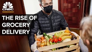 The Rise Of Instacart And Online Grocery Delivery [upl. by Ellenuahs]