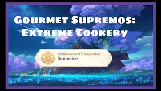 SamuRice Achievement  Genshin Impact  Gourmet Supremos Extreme Cookery [upl. by Hacker]