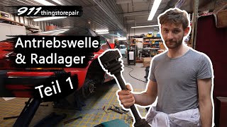 Radlager amp Antriebswellen  How to Schrauben lösen  911thingstorepair  Porsche 911 GModell  diy [upl. by Sallee192]