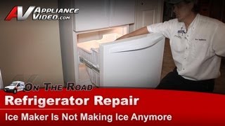 Whirlpool Refrigerator Repair  Not Making Ice  WRF560SEXW00 [upl. by Suoinuj]