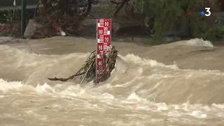 Inondations dans la région de Montpellier [upl. by Eceinaj]