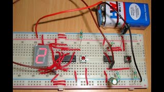 7 Segment Counter using 555 and IC 4026 [upl. by Dorreg986]