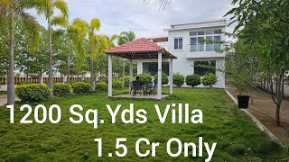 1200 Sqyards Duplex Villa For Sale In Gated community Hyderabad [upl. by Jarnagin]