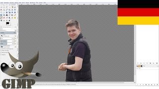 Tutorial Person ausschneiden und einfügen in Gimp [upl. by Ettigirb]