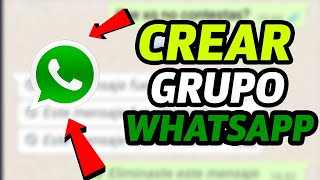 Como CREAR un GRUPO de WhatsApp 2025 [upl. by Boyer]