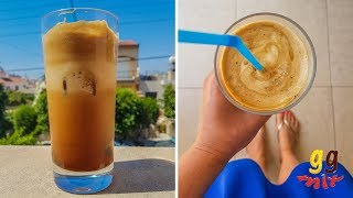 How To Make The BEST Greek Frappe  ggmix [upl. by Marilla]