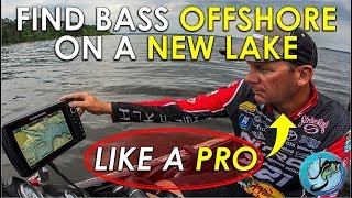 How to Find Bass Offshore On New Lakes  Locating Bass Offshore [upl. by Dorella]